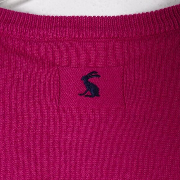 Joules Knitwear Miranda Sweater Pullover Pink with Dachshund Women's Size 6 - Picture 6 of 12